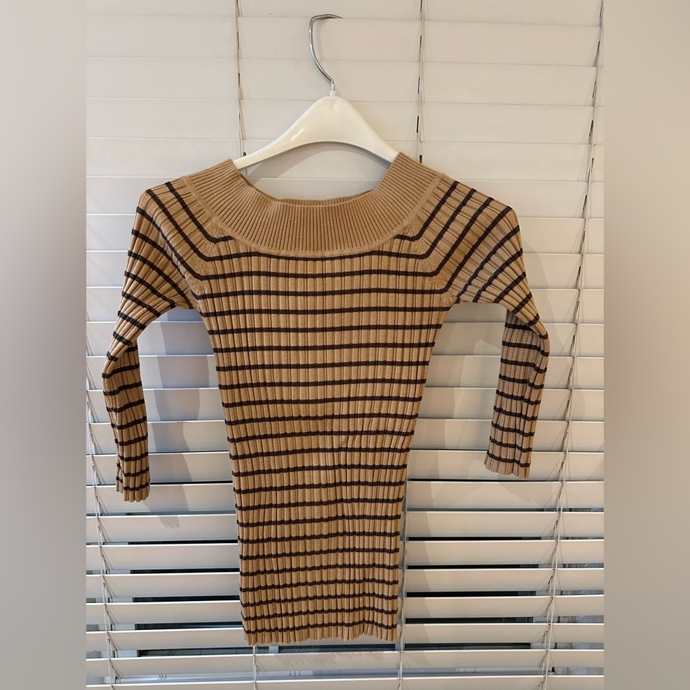 Boatneck Brown Sweater